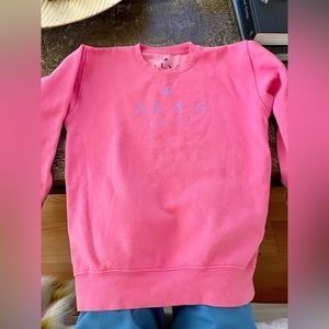 Pink alys beach sweatshirt, youth large